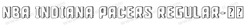 NBA Indiana Pacers Regular字体转换